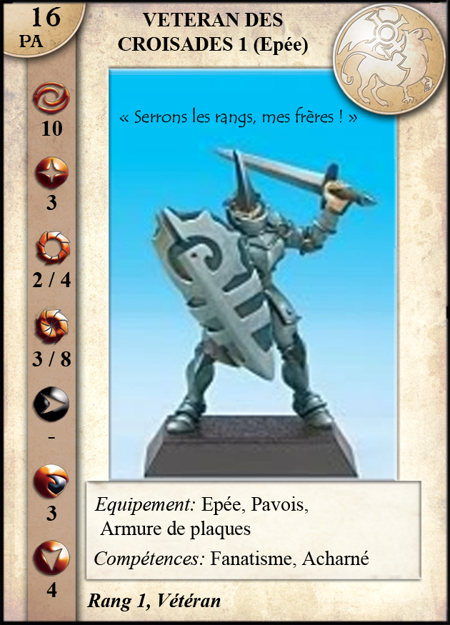 Vétéran des Croisades Griffon 1 (Épée)